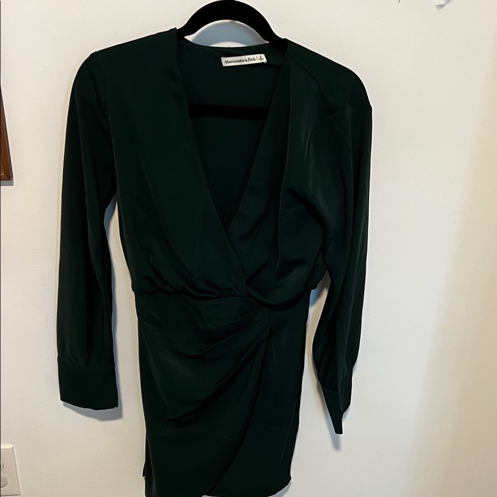 Abercrombie & Fitch Dark Green Long Sleeve Dress